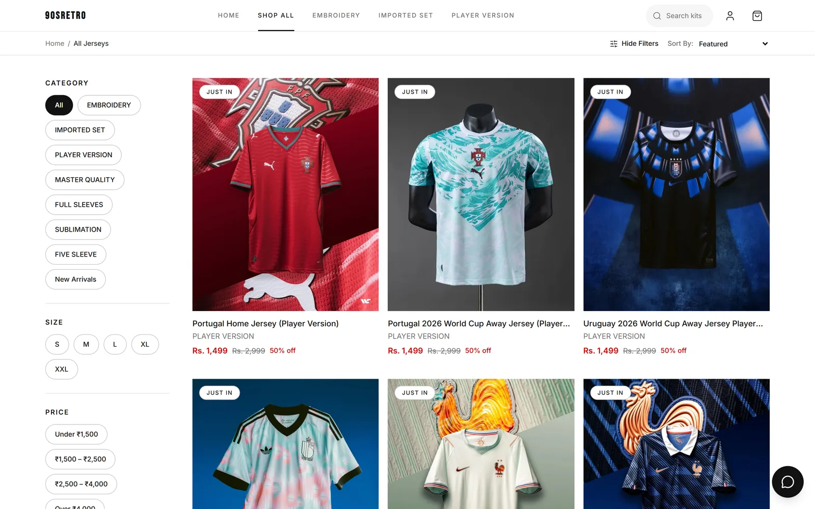 90sRetro, shop by category