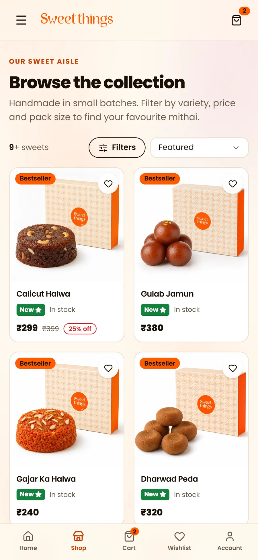 Sweet Things, mobile bestsellers